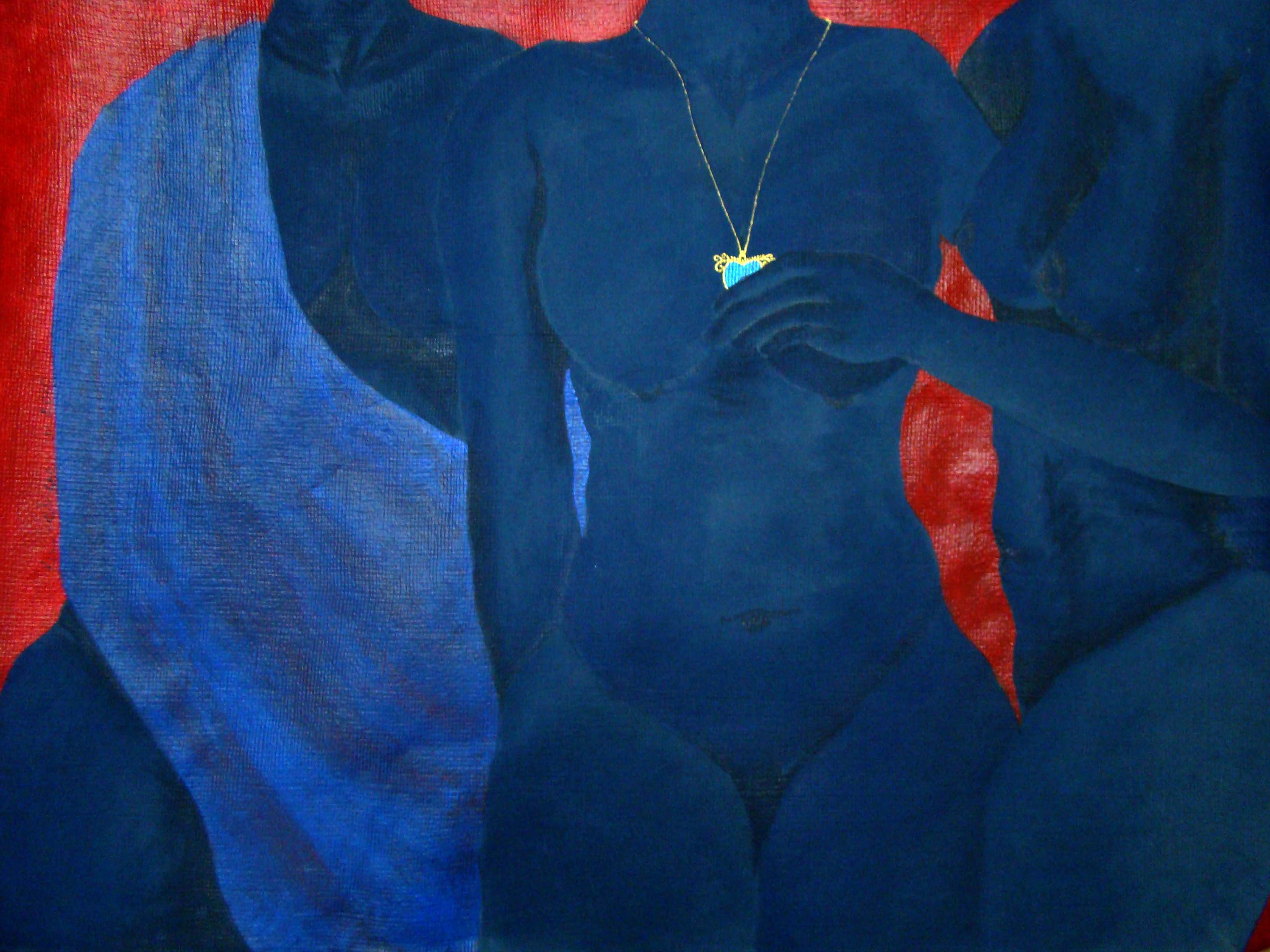 Blue pendent